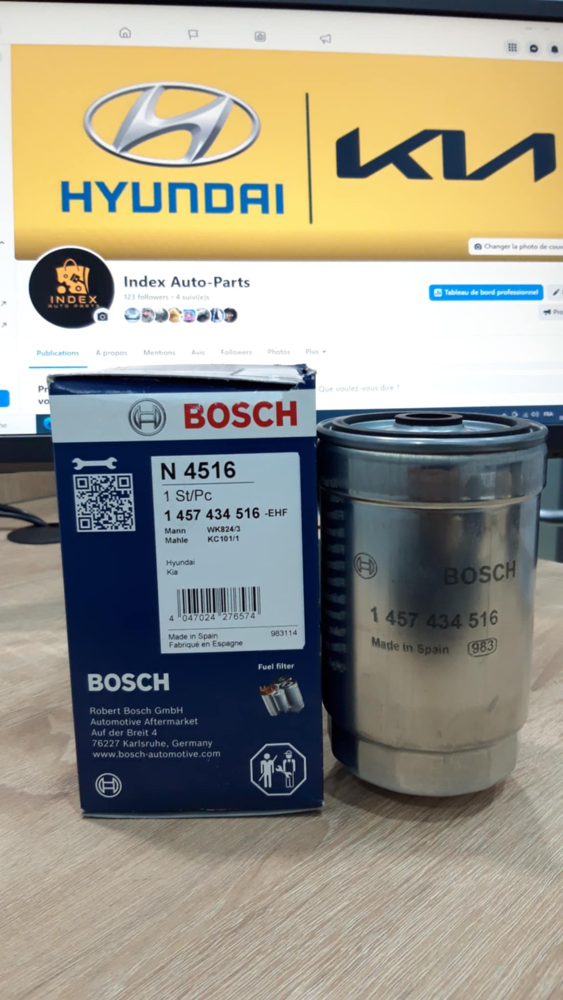 🔩FILTRE A CARBURANT : TUCSON I/II/III – SPORTAGE 2/3 – i30 -H100 III – CERATO V